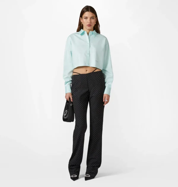 Chiara Ferragni Brand ALLOVER RHINESTONE TROUSERS | Pants & Skirts