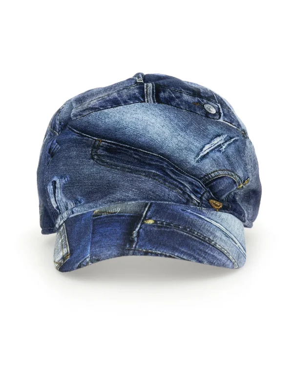 Chiara Ferragni Brand BASEBALL CAP DENIM PRINT | Kids Kids 2-10 Years