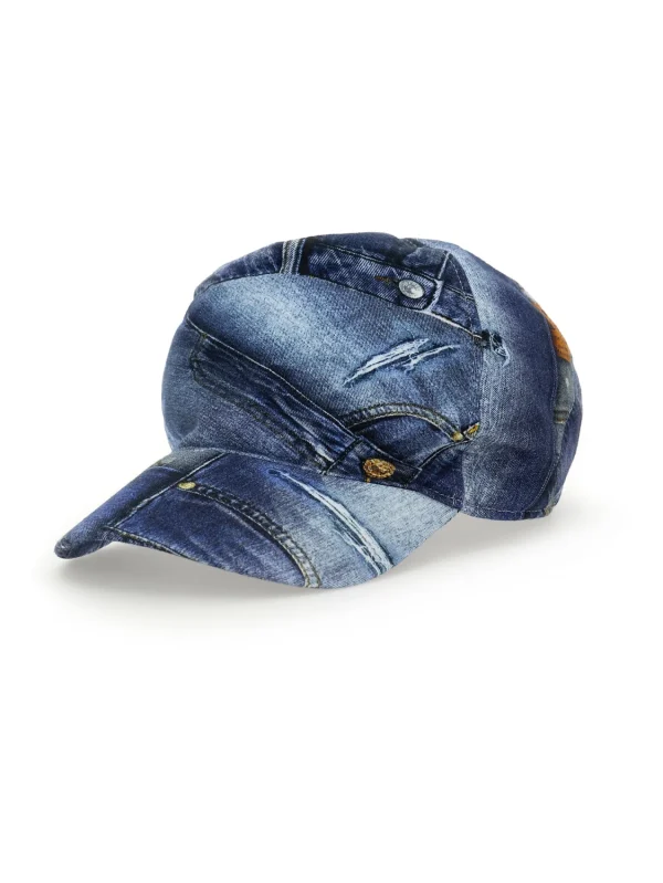 Chiara Ferragni Brand BASEBALL CAP DENIM PRINT | Kids Kids 2-10 Years
