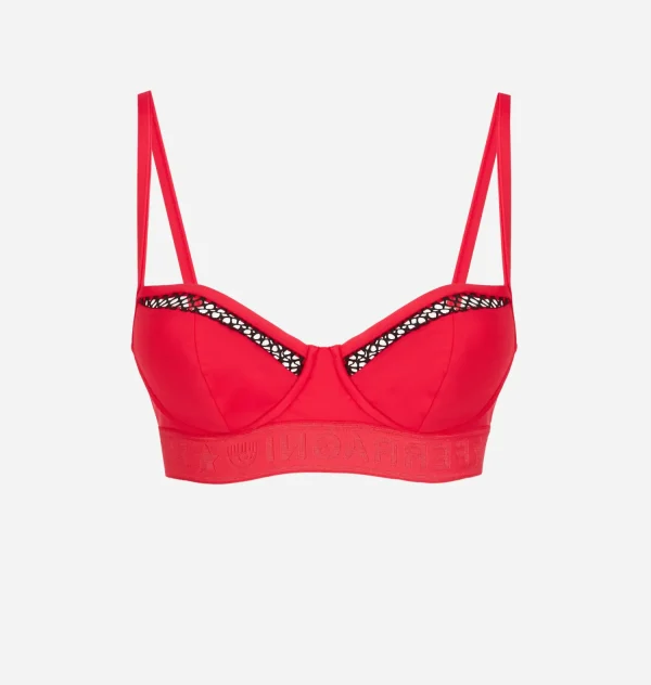 Chiara Ferragni Brand BEACH PARTY PUSH-UP BIKINI TOP | Beachwear