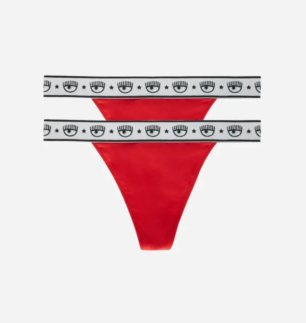 Chiara Ferragni Brand BI-PACK THONG | Underwear