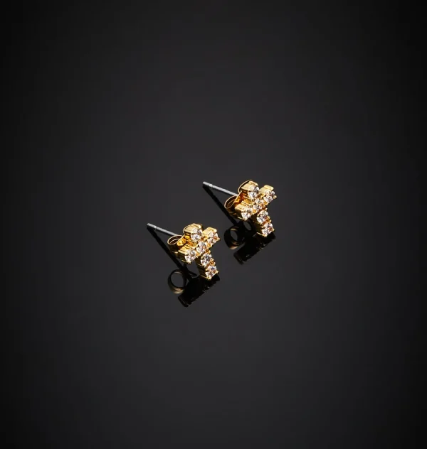 Chiara Ferragni Brand BOLD CROSS EARRINGS | Earrings
