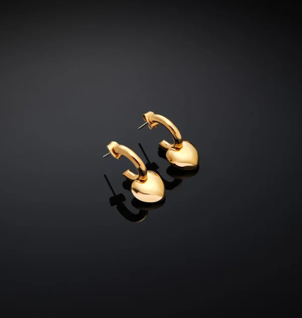 Chiara Ferragni Brand BOLD HEART HOOP EARRINGS | Earrings