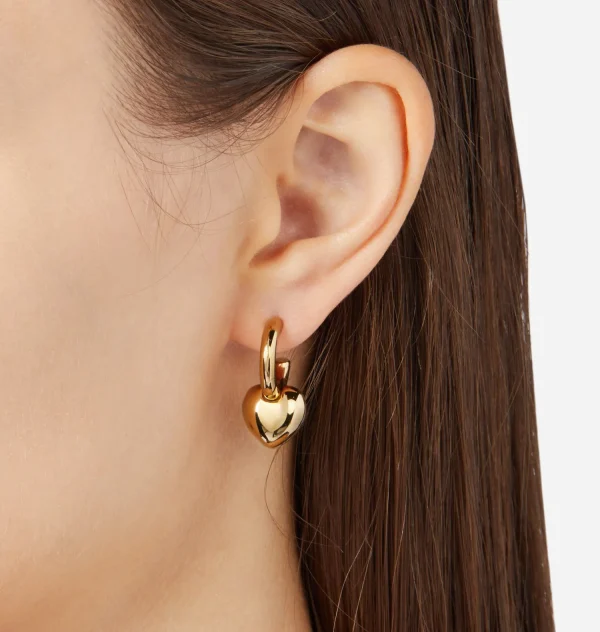 Chiara Ferragni Brand BOLD HEART HOOP EARRINGS | Earrings