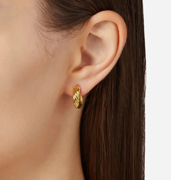 Chiara Ferragni Brand BOLD SMALL HOOP EARRINGS | Earrings