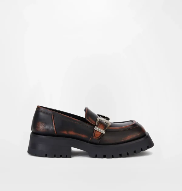 Chiara Ferragni Brand BUCKLES LOAFER | Flat Shoes