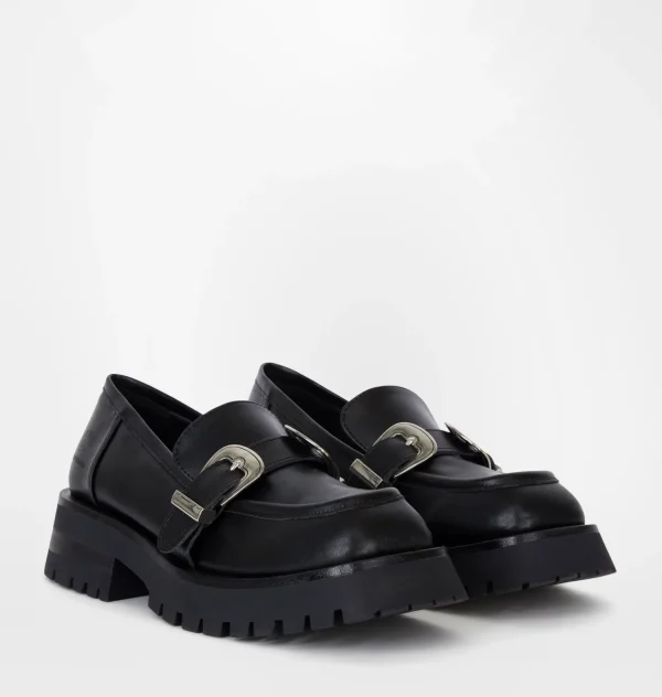 Chiara Ferragni Brand BUCKLES LOAFER | Flat Shoes