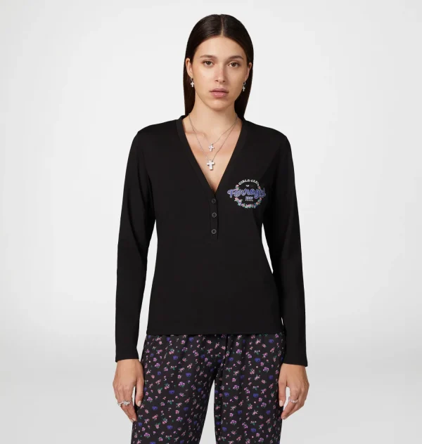 Chiara Ferragni Brand BUTTONS FLOWERS PYJAMAS | Homewear