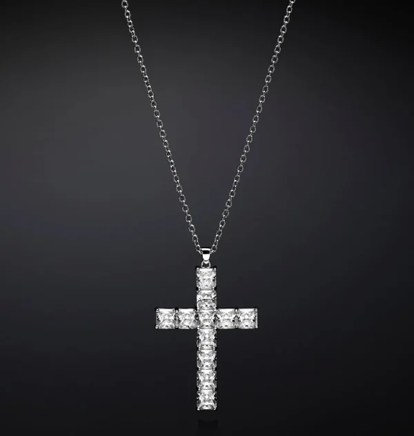 Chiara Ferragni Brand CLASSIC CROSS BIG PENDANT NECKLACE | Necklaces