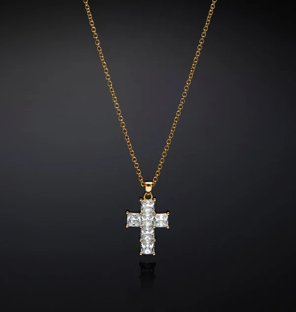Chiara Ferragni Brand CLASSIC CROSS PENDANT NECKLACE | Necklaces