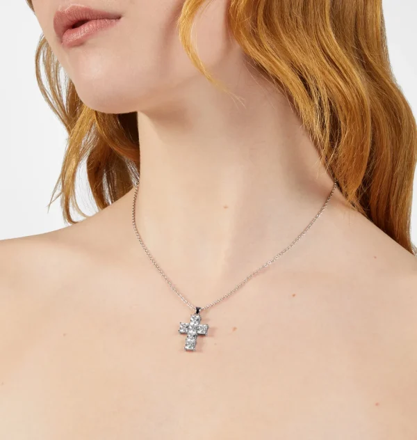 Chiara Ferragni Brand CLASSIC CROSS PENDANT NECKLACE | Necklaces