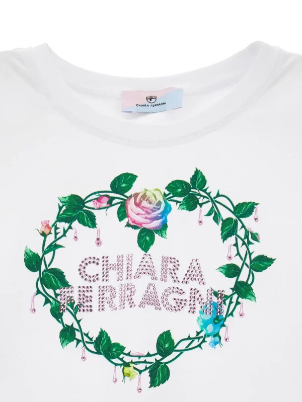 Chiara Ferragni Brand CROP T-SHIRT ROSES | Kids Kids 2-10 Years