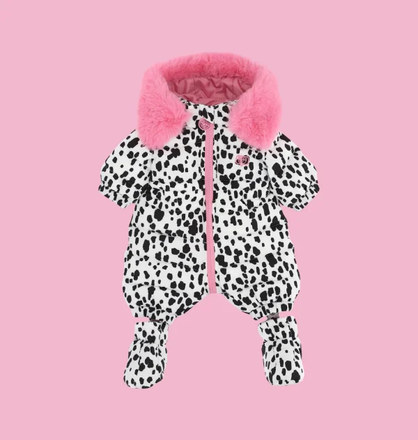 Chiara Ferragni Brand DALMATIAN CF PADDED ROMPER | Kids New Born 0-24 Months