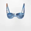 Chiara Ferragni Brand DENIM PRINT BIKINI BALCONETTE | Beachwear