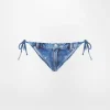 Chiara Ferragni Brand DENIM PRINT BIKINI BOTTOM | Beachwear