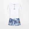 Chiara Ferragni Brand DENIM PRINT SHORT PYJAMAS | Homewear