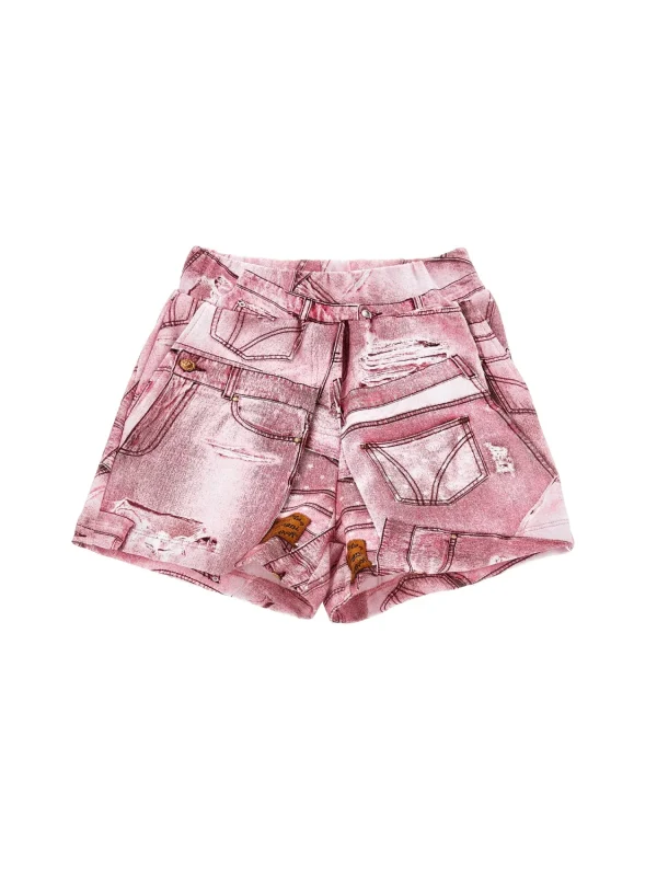 Chiara Ferragni Brand DENIM PRINT SHORTS | Kids Kids 2-10 Years