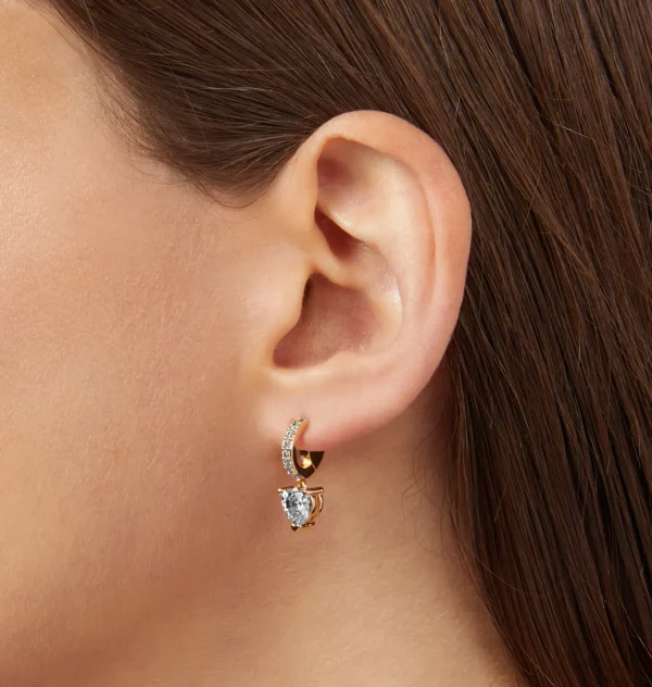 Chiara Ferragni Brand EARRINGS WITH FIRST LOVE PENDANT | Earrings