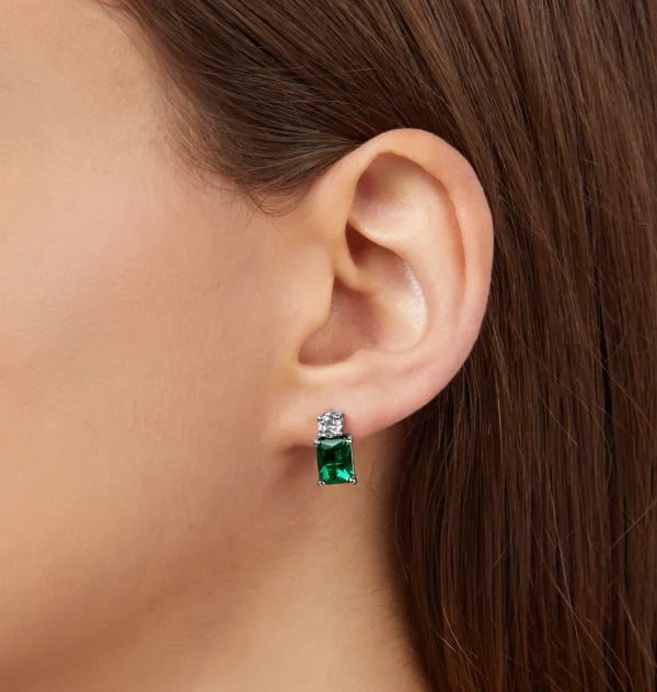 Chiara Ferragni Brand EMERALD EARRINGS | Earrings