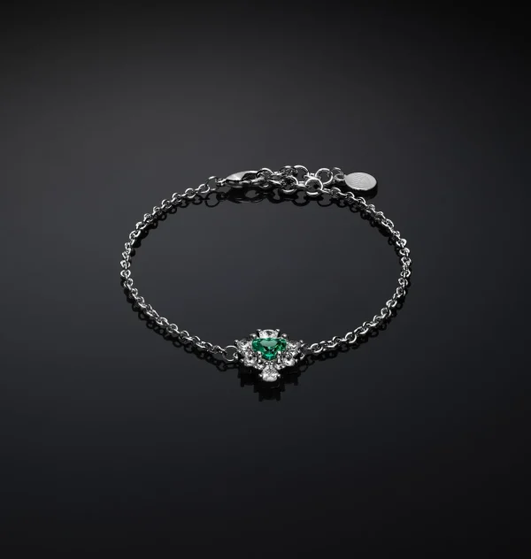 Chiara Ferragni Brand EMERALD HEART BRACELET | Bracelets