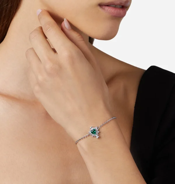 Chiara Ferragni Brand EMERALD HEART BRACELET | Bracelets