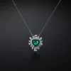 Chiara Ferragni Brand EMERALD HEART PENDANT NECKLACE | Necklaces