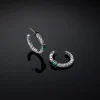 Chiara Ferragni Brand EMERALD HOOP EARRINGS | Earrings