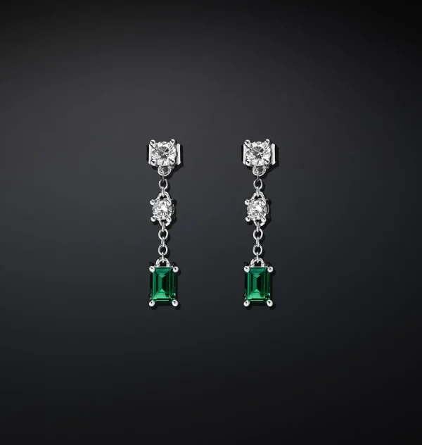 Chiara Ferragni Brand EMERALD PENDANT EARRINGS | Earrings