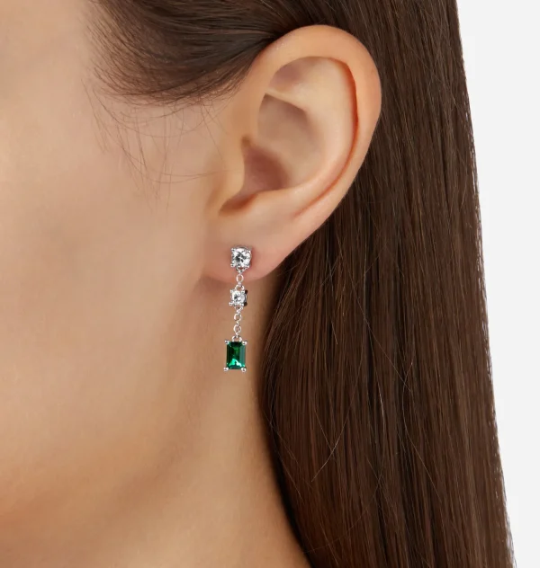 Chiara Ferragni Brand EMERALD PENDANT EARRINGS | Earrings