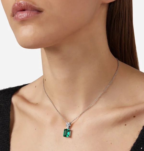 Chiara Ferragni Brand EMERALD PENDANT NECKLACE | Necklaces