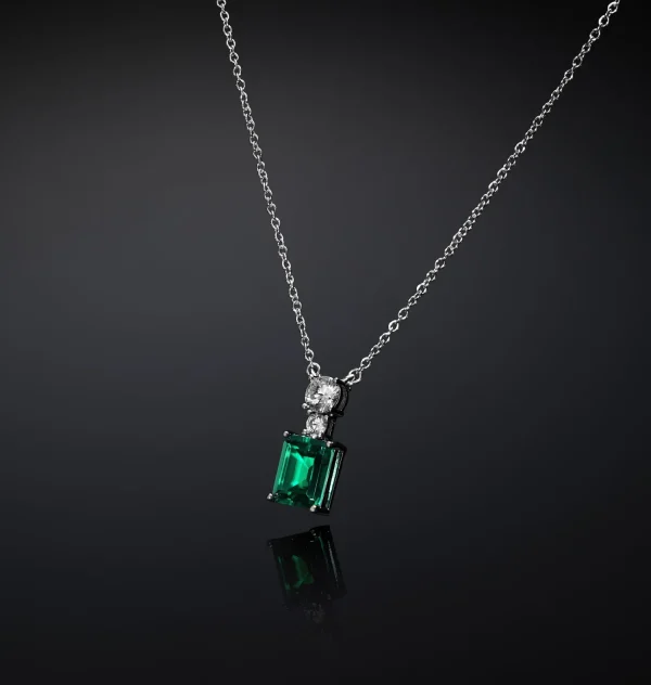 Chiara Ferragni Brand EMERALD PENDANT NECKLACE | Necklaces