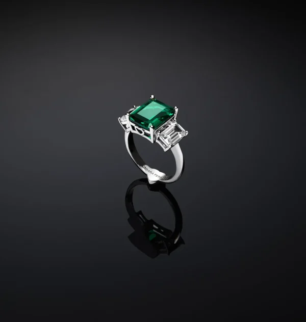 Chiara Ferragni Brand EMERALD TRILOGY RING | Rings