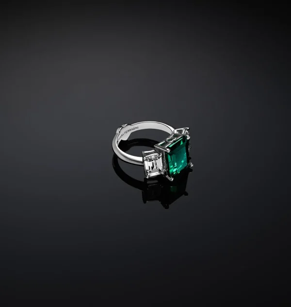 Chiara Ferragni Brand EMERALD TRILOGY RING | Rings