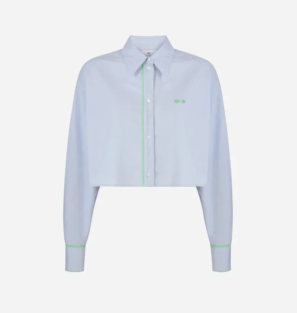 Chiara Ferragni Brand EYE STAR CROP SHIRT | Tops & T-Shirt