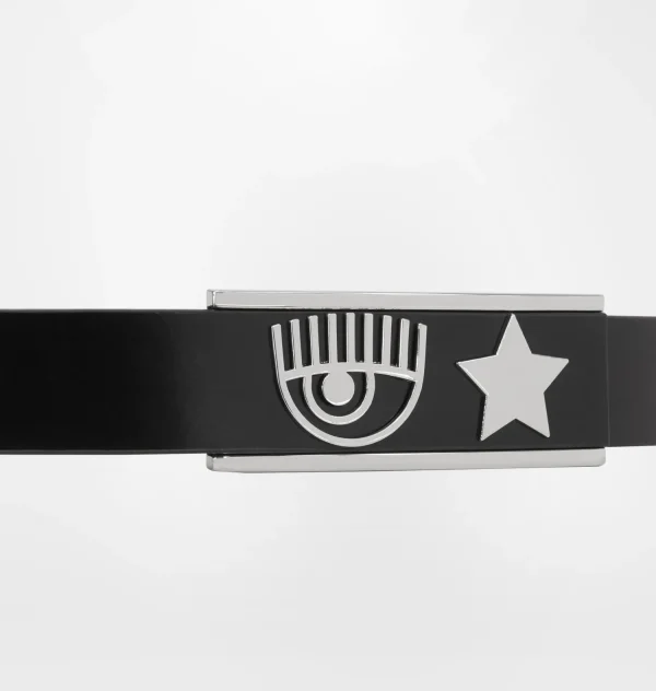 Chiara Ferragni Brand EYE STAR LEATHER BELT | Small Leather Goods