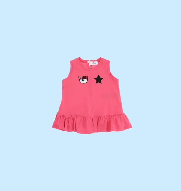 Chiara Ferragni Brand EYE STAR MAXI TANK TOP | Kids New Born 0-24 Months