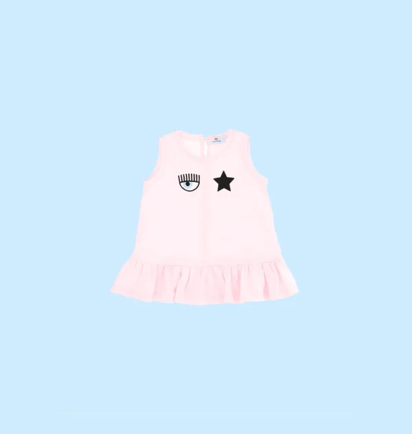 Chiara Ferragni Brand EYE STAR MAXI TANK TOP | Kids New Born 0-24 Months