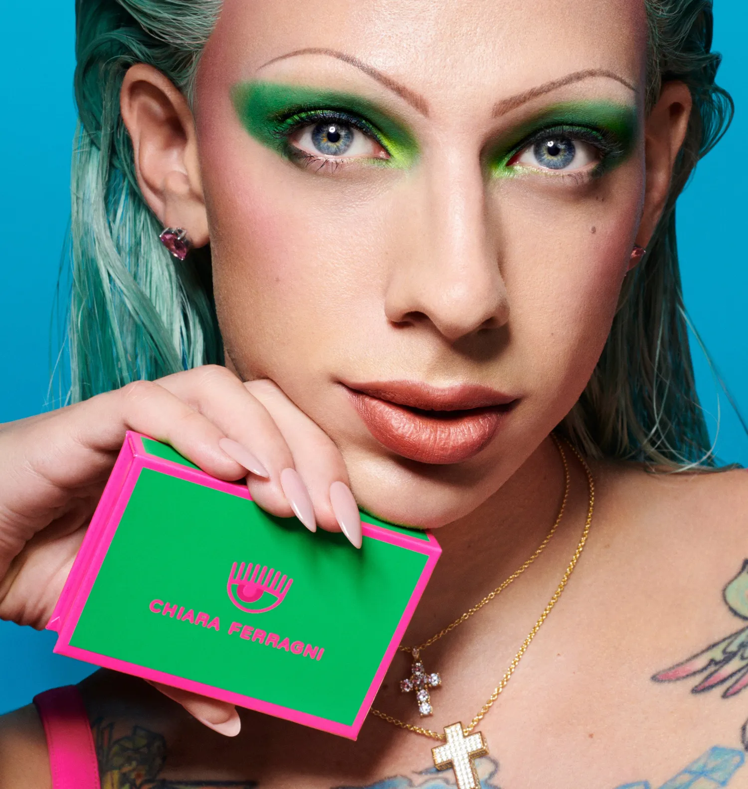eyeshadow_palette__fancy_green_2.webp Chiara Ferragni Brand EYESHADOW PALETTE - | Eyes