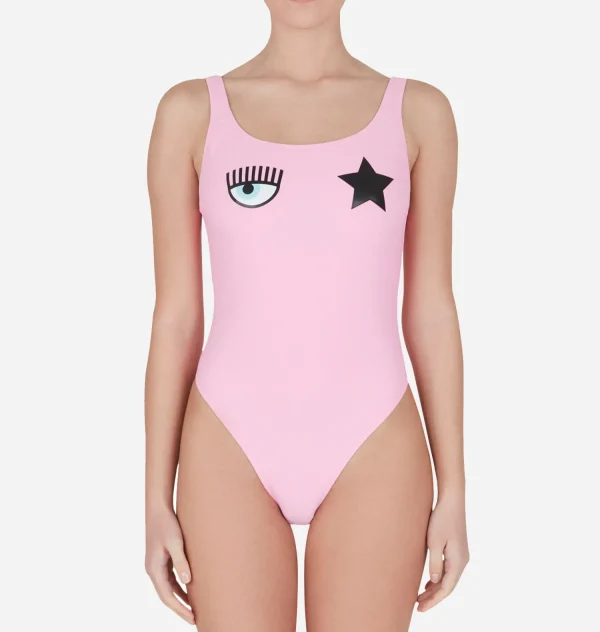 Chiara Ferragni Brand Eyestar One-Piece Swimsuit | Beachwear