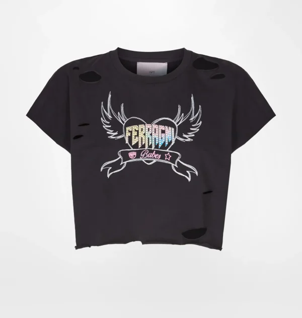 Chiara Ferragni Brand FERRAGNI PUNK CROP T-SHIRT | Tops & T-Shirt