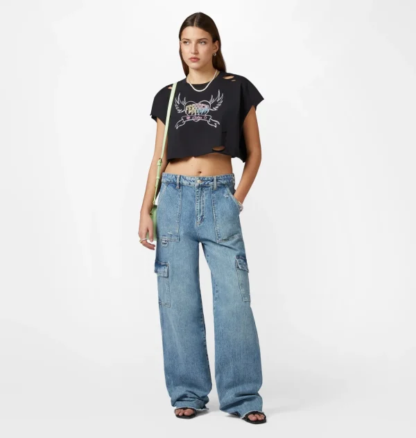 Chiara Ferragni Brand FERRAGNI PUNK CROP T-SHIRT | Tops & T-Shirt