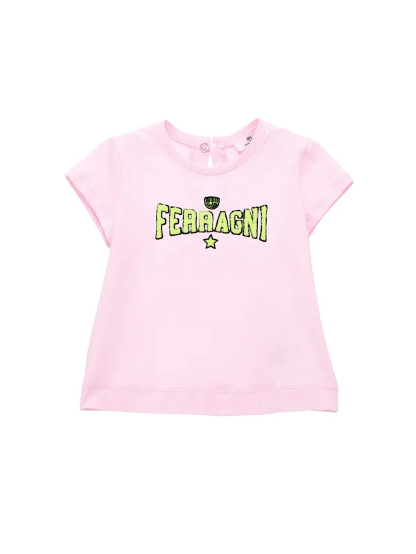 Chiara Ferragni Brand FERRAGNI STRETCH T-SHIRT | Kids New Born 0-24 Months