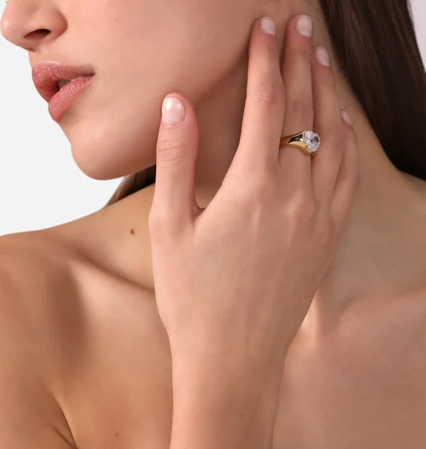 Chiara Ferragni Brand First Love Chevalier Ring | Rings