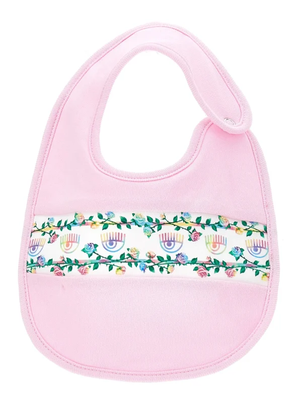 Chiara Ferragni Brand FLOWERS BIB | Kids New Born 0-24 Months
