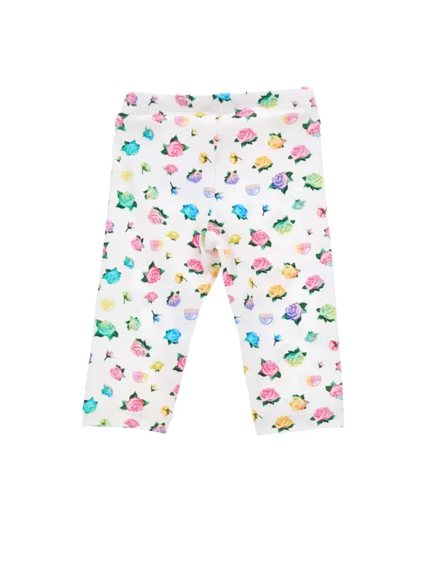 Chiara Ferragni Brand FLOWERS LEGGINGS | Kids New Born 0-24 Months