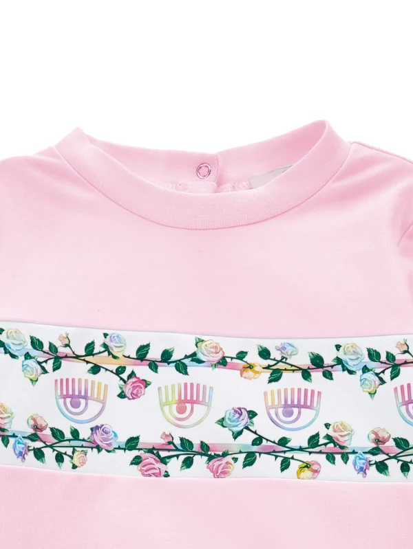 Chiara Ferragni Brand FLOWERS SWEATSHIRT | Kids New Born 0-24 Months