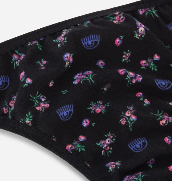 Chiara Ferragni Brand FLOWERS THONG | Underwear