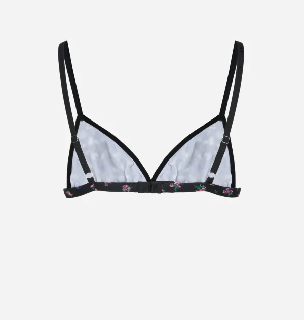 Chiara Ferragni Brand FLOWERS TRIANGLE BRA | Underwear