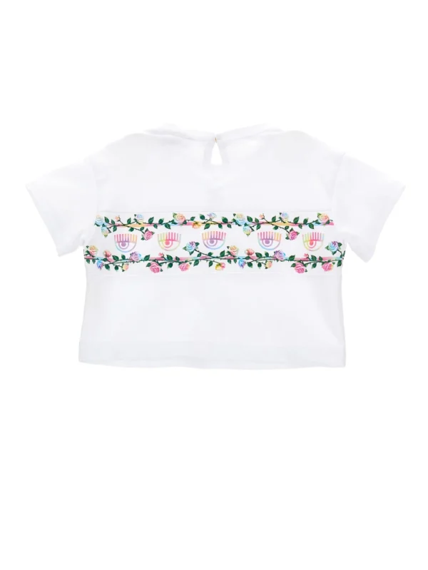 Chiara Ferragni Brand FLOWERS T-SHIRT | Kids New Born 0-24 Months