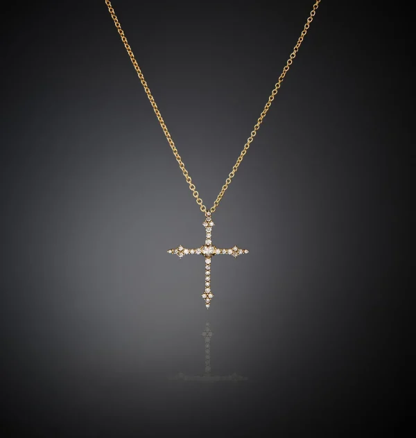 Chiara Ferragni Brand GOTHIC CROSS PENDANT NECKLACE | Necklaces
